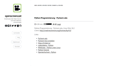 Desktop Screenshot of openscreencast.de