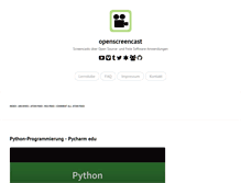 Tablet Screenshot of openscreencast.de